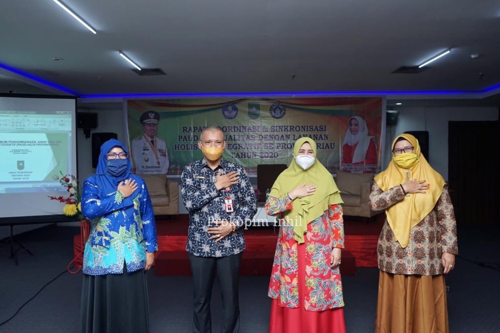 Bunda PAUD Inhil Hadiri Rakornis Layanan Holistik Integratif Se-Provinsi Riau