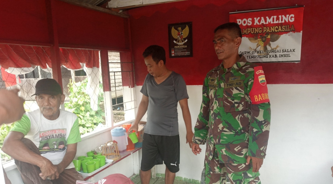 Babinsa Koramil 03/Tpl Terus Berupaya Untuk Selalu Lakukan Kegiatan Positif Bersama Warga