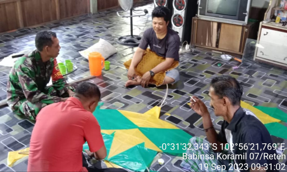 Koramil 07/Reteh Ingatkan Warga Untuk Tidak Membakar Hutan dan Lahan Melalui Komsos