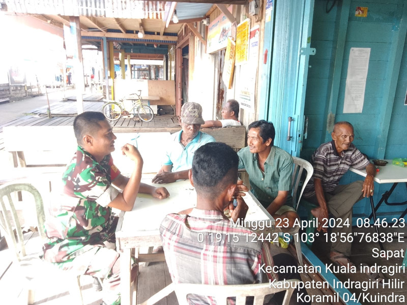 Ciptakan Hubungan Yang Harmonis dan Humanis Bersama Babinsa Koramil 04/Kuindra