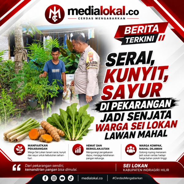 Dari Halaman Rumah ke Dapur: Polsek Enok Gerakkan Lumbung Mini Warga Sei Lokan