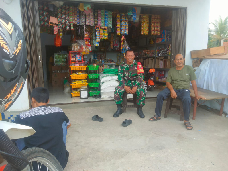 Babinsa 05/Gas Serda Rudi Hartono Laksanakan Komsos Bersama Warga Binaan