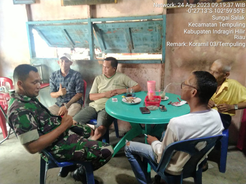 Komsos, Media Babinsa 03/Tpl Untuk Jalin Silaturahmi Bersama Warga Binaan