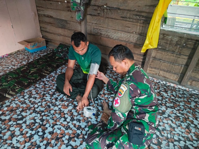 TMMD ke-123, Kodim 0314/Inhil Gelar Pengobatan Gratis