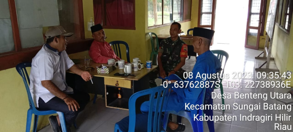 Koramil 07/Reteh Himbau Warga Jika Ada Yang Membakar Lahan Sembarangan, Agar Segera Dilaporkan