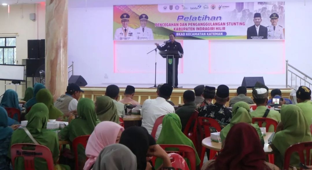 Bupati Inhil Resmi Buka Pelatihan Pencegahan Stunting di Kateman