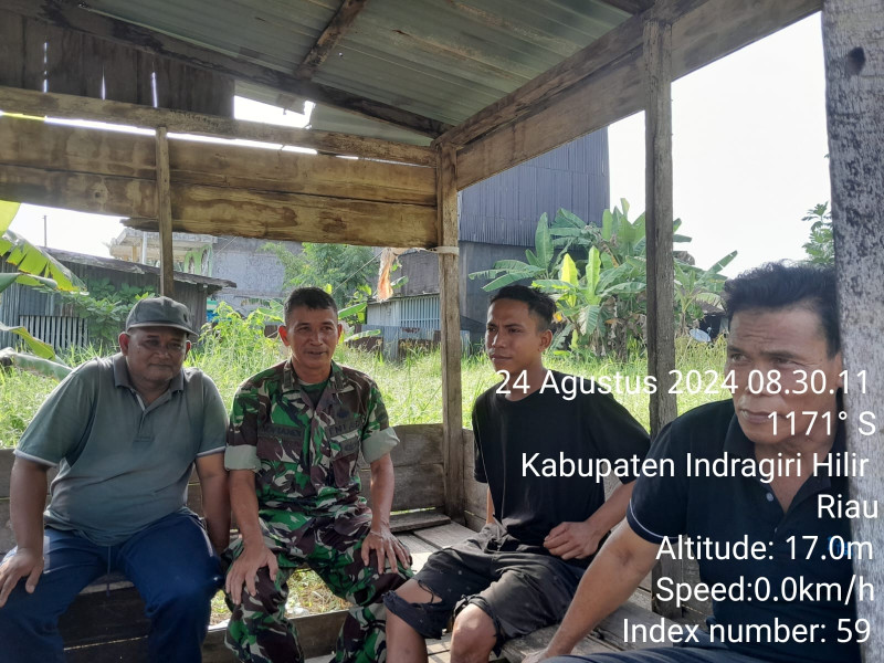 Bangun Kerjasama yang Erat Bersama Koramil 07/Reteh Melalui Komsos