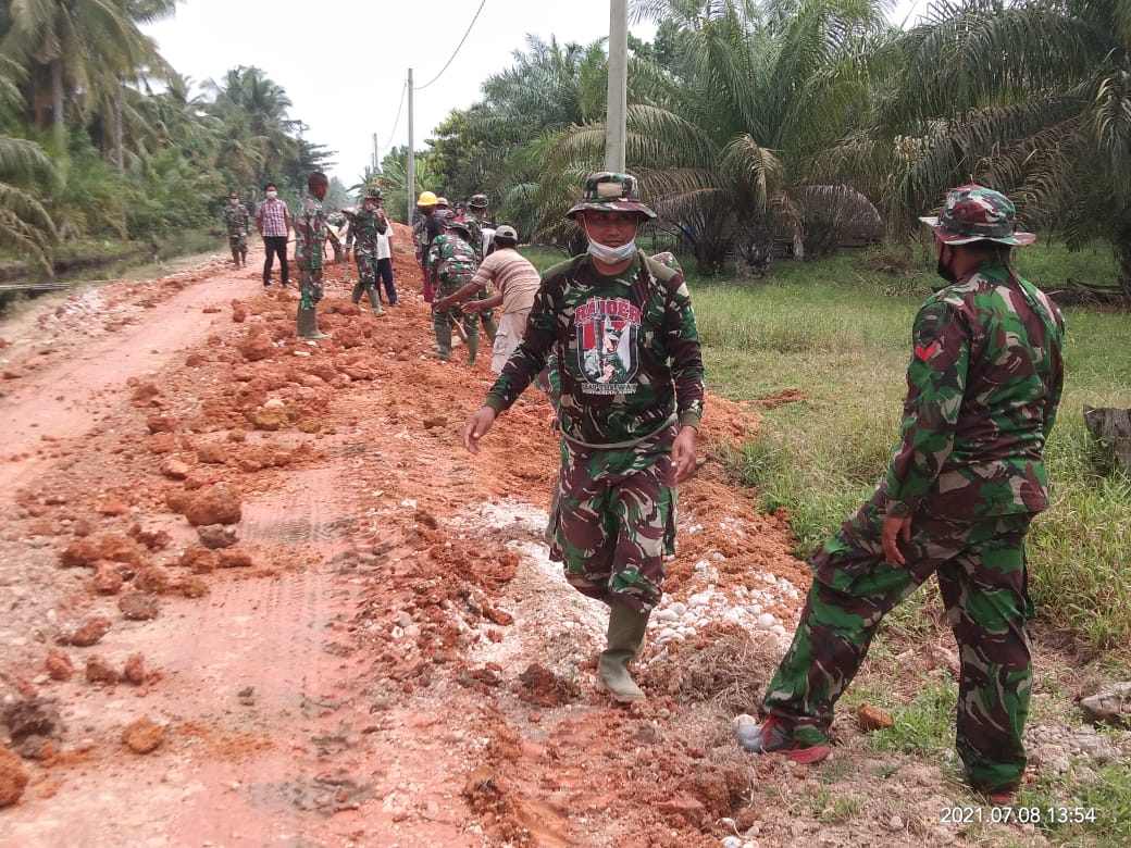 Giat TMMD Tinggal Sepekan Lagi, Pembangunan Aukas Jalan Terus Digesa