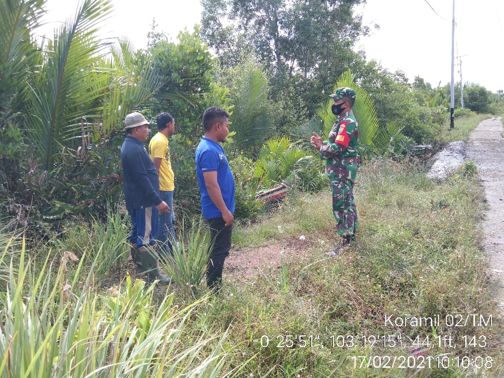 Serda Agusmi Lakukan Patroli dan Sosialisasi Karhutla di Desa Tekulai Hulu