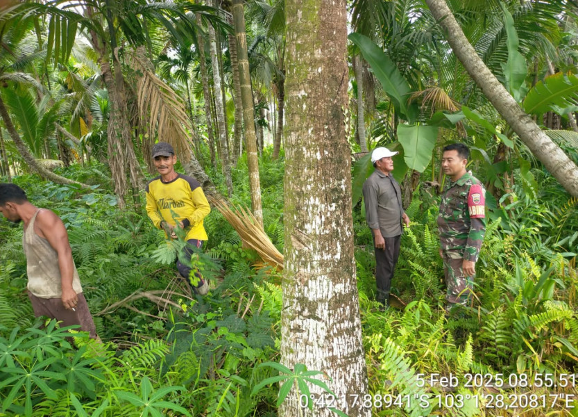 Situasi Karhutla di Wilayah Binaan Koramil 09/Kemuning Aman dan Terkendali