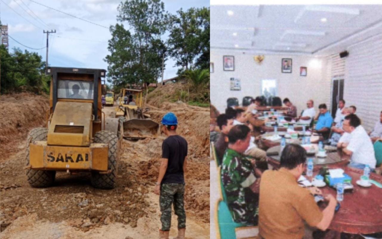 Rusak Akibat Hujan, PT KAS Bersama 4 Perusahaan Lainya Bantu Perbaiki Jalinsel 