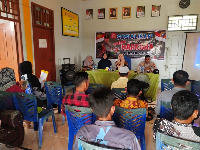 Dari Balai Desa untuk Anak Cucu: Polsek Gaung, Jangan Bakar Lahan Jangan Sentuh Narkoba Gaung Harus Selamat