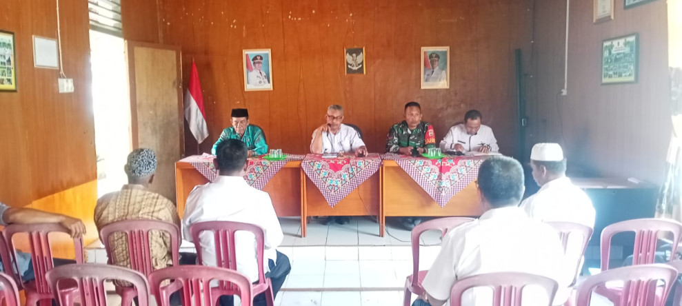 Babinsa Koramil 05/Gas Kopdar Umar Nasution Hadiri Kegiatan Rapat Persiapan MTQ Tingkat Kabupaten