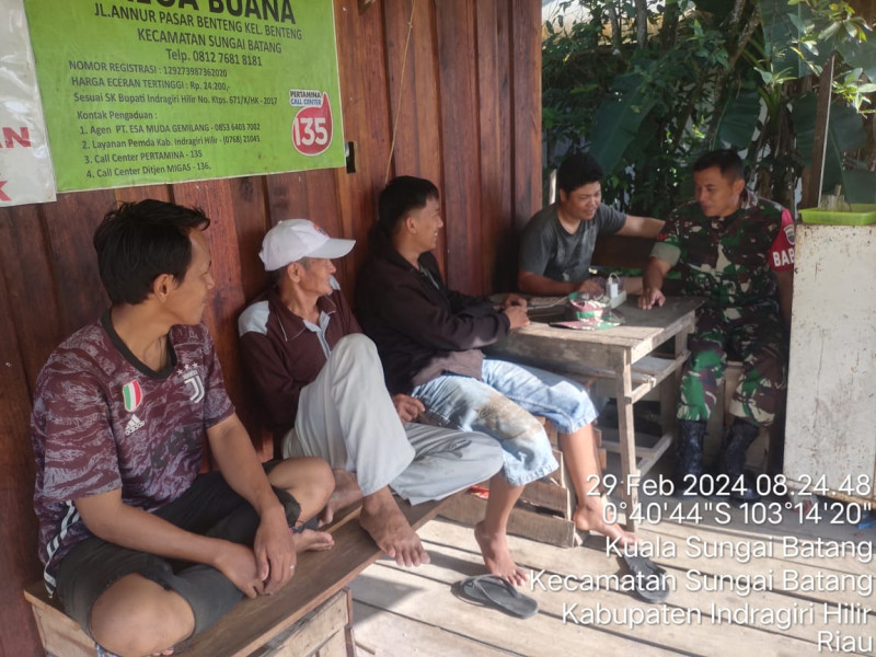 Koramil 07/Reteh Jalin Hubungan Harmonis dan Kerjasama Yang Kuat