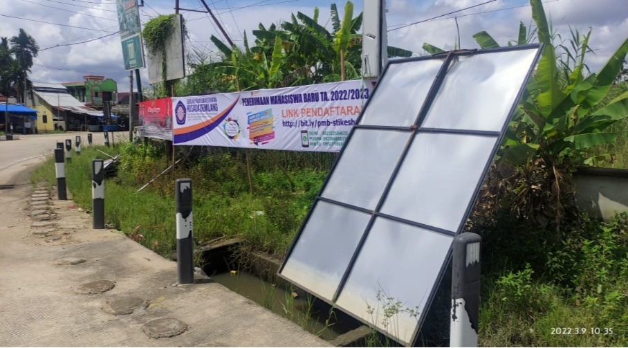 Dua Konstruksi Reklame Rapuh Dan Satu Reklame Tanpa Izin Di Tertibkan SATPOL PP