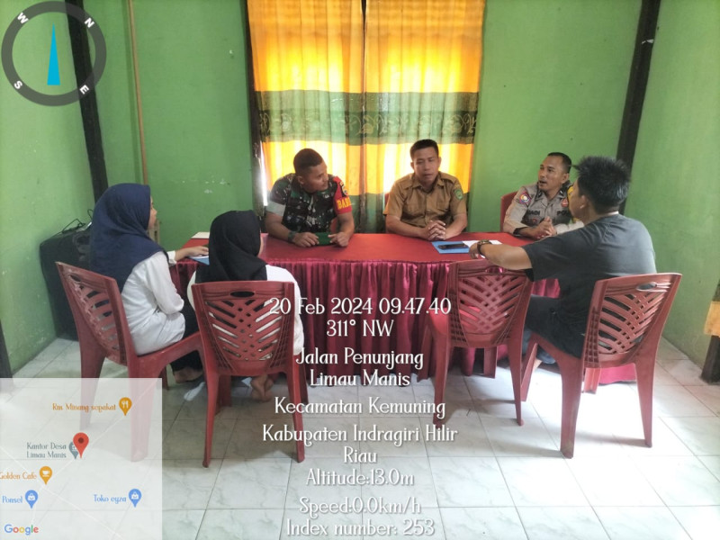 Giat Lakukan Musyawarah Intern Bersama Forkopimdes dan Staf Desa Oleh Babinsa Koramil 09/Kmg