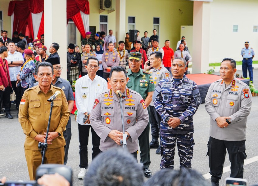 Kapolri Beri Arahan Silaturahmi Kamtibmas dan Intruksikan Jaga Semangat Persatuan dan Soliditas Nasional Di Polda Kepri