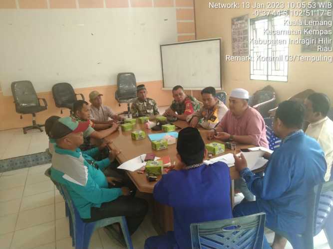 Babinsa Koramil 03/TPL Hadiri Rapat Perencanaan Pelebaran Jalan