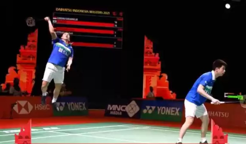 Hasil Indonesia Masters 2021: Marcus/Kevin Pontang-panting Kalahkan Choi/Kim