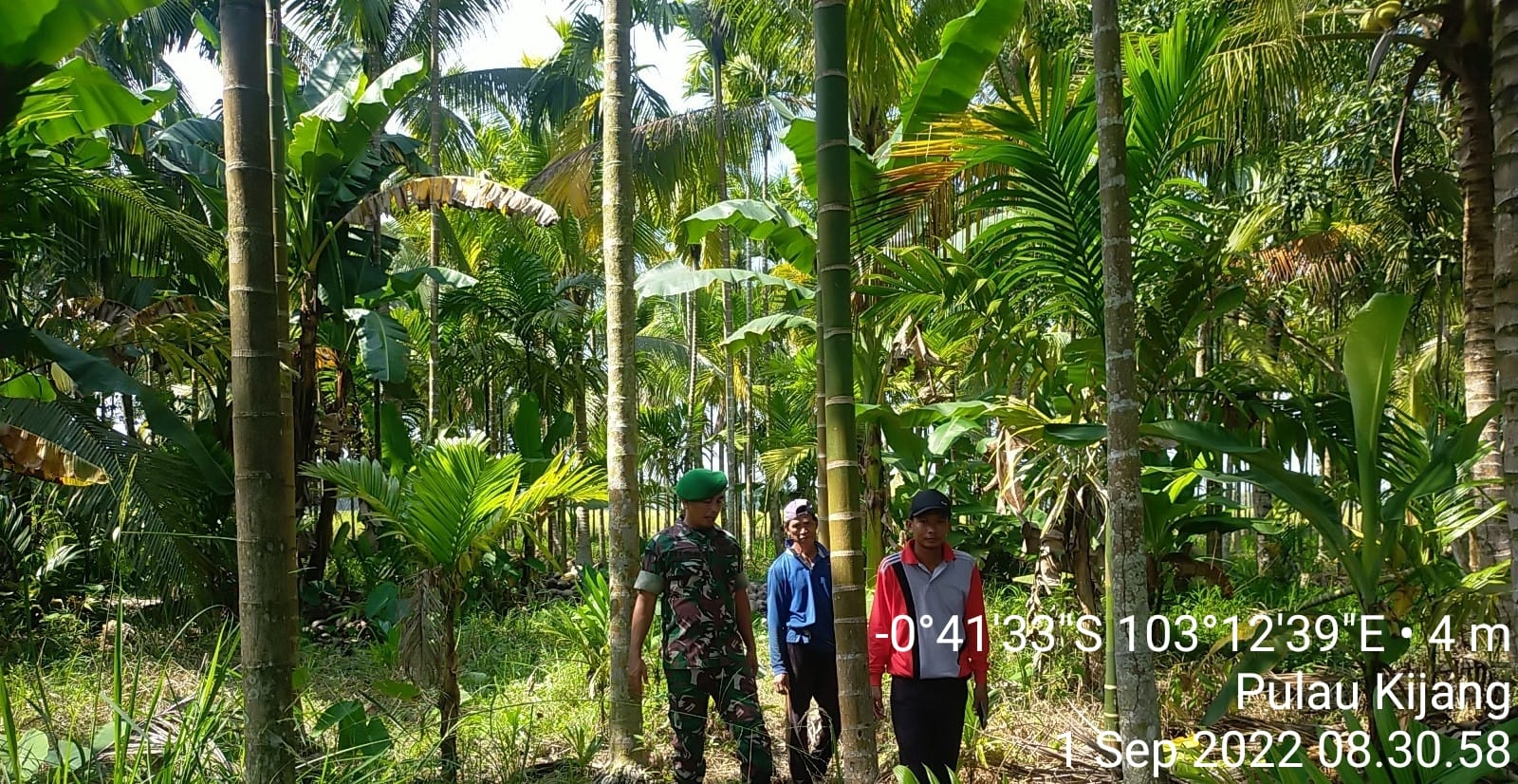 Babinsa Koramil 07/Reteh Patroli Bekas Karlahut di Wilayah