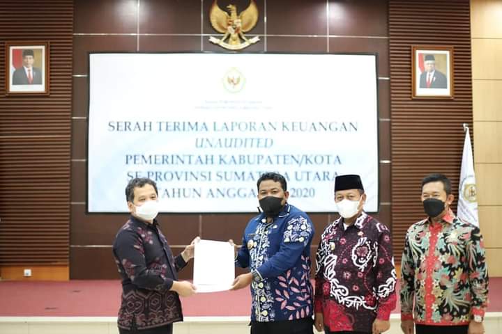 Penyerahan Laporan Keuangan Unaudited 2020 Walikota Didampingi Wakil Walikota