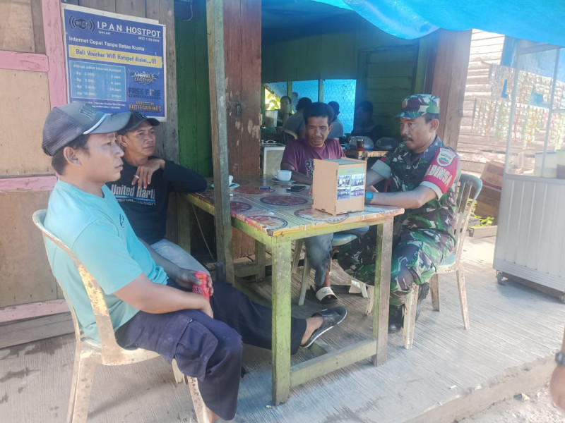 Jelang Pilkada Babinsa 03/Tpl Himbau Masyarakat Hindari Kerawanan Sosial