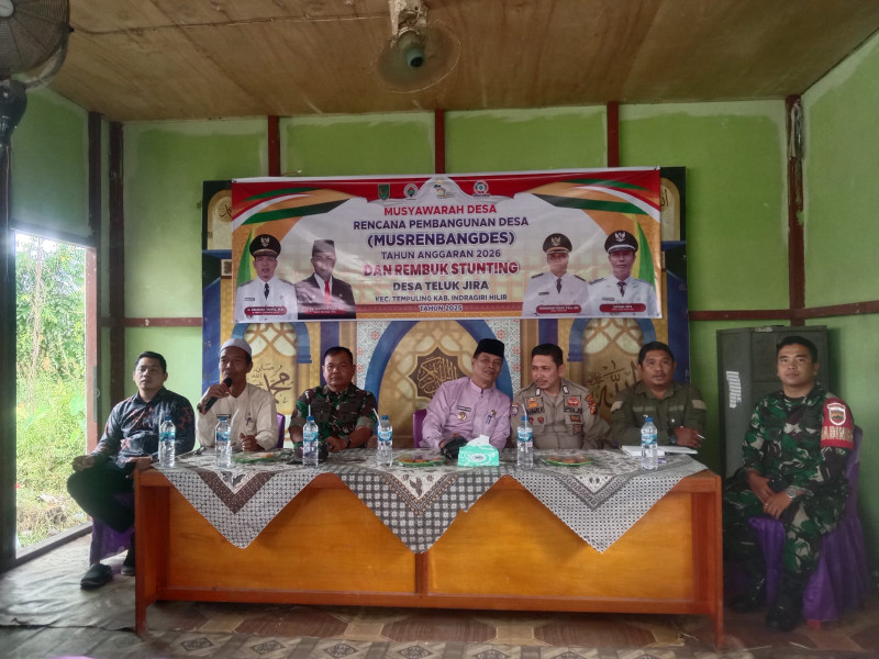 Serda JG Hutauruk Hadiri Musrenbang Tahun Anggaran 2026 Desa Teluk Jira