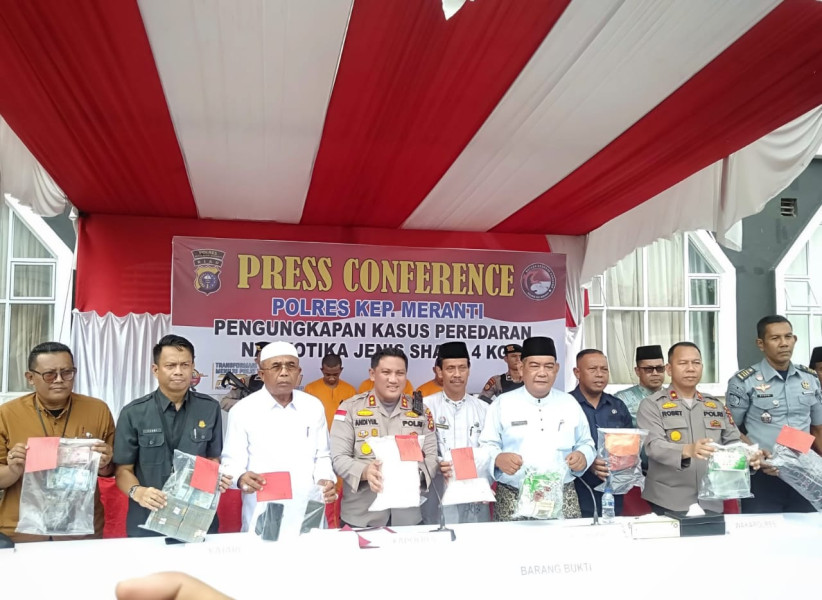 Tangkap dan Musnahkan 4 Kilogram Sabu, Pemkab Meranti Apresiasi Polres Meranti