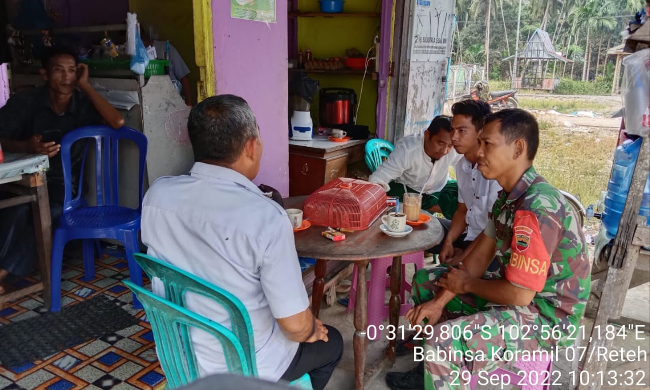Sertu Yadi Yanto Rutin Turun Ke Wilayah Untuk Lakukan Komsos