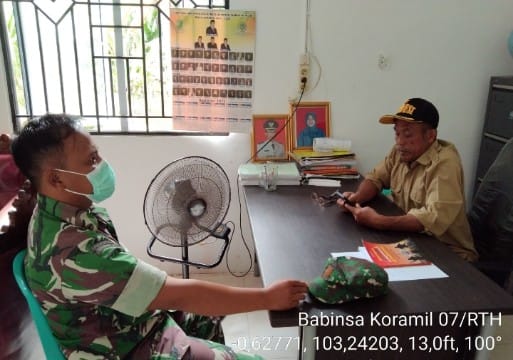 Koramil 07/Reteh, Serda Wahyudin Laksanakan Komunikasi Sosial Bersama Warga Binaan
