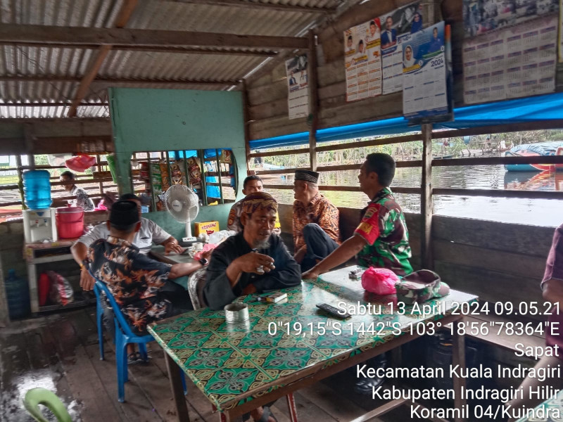 Ciptakan Masyarakat Yang Bertoleransi, Babinsa Koramil 04/Kuindra Jaga Kekompakan Bersama Masyarakat di Binaan