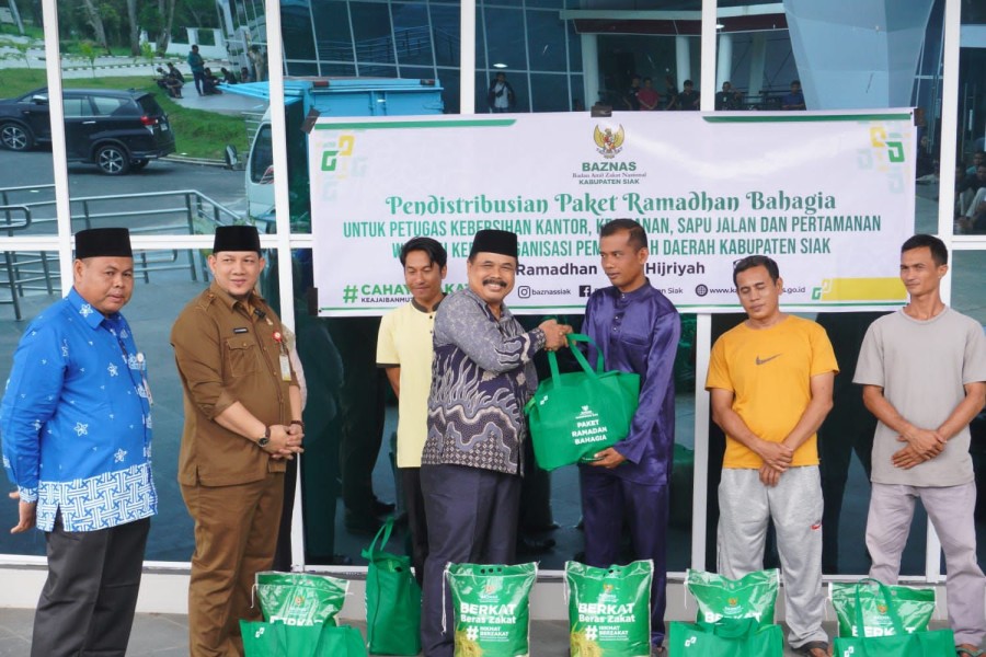 Pemkab Siak Bersama Baznas Salurkan 1.861 Paket Ramadan Bahagia, Bantu Masyarakat Hadapi Inflasi