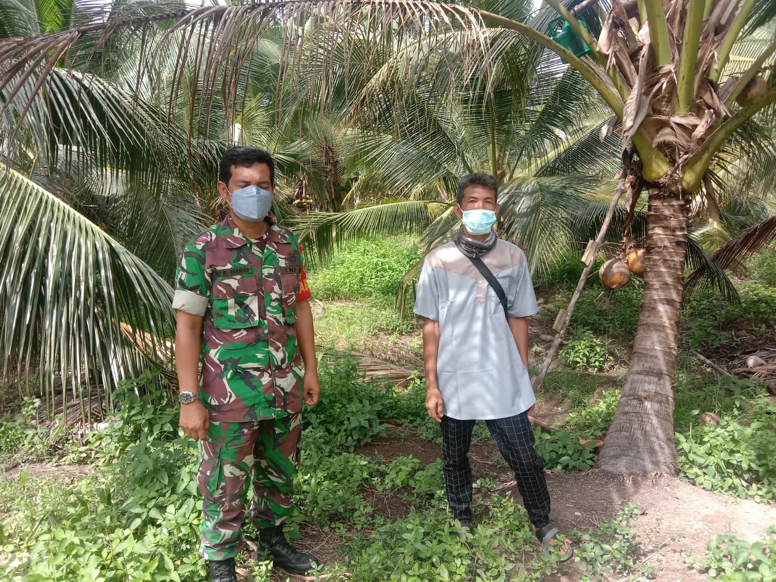 Dalam Rangka Pencegahan Karhutla, Serda Ali Borkat Harahap Adakan Patroli