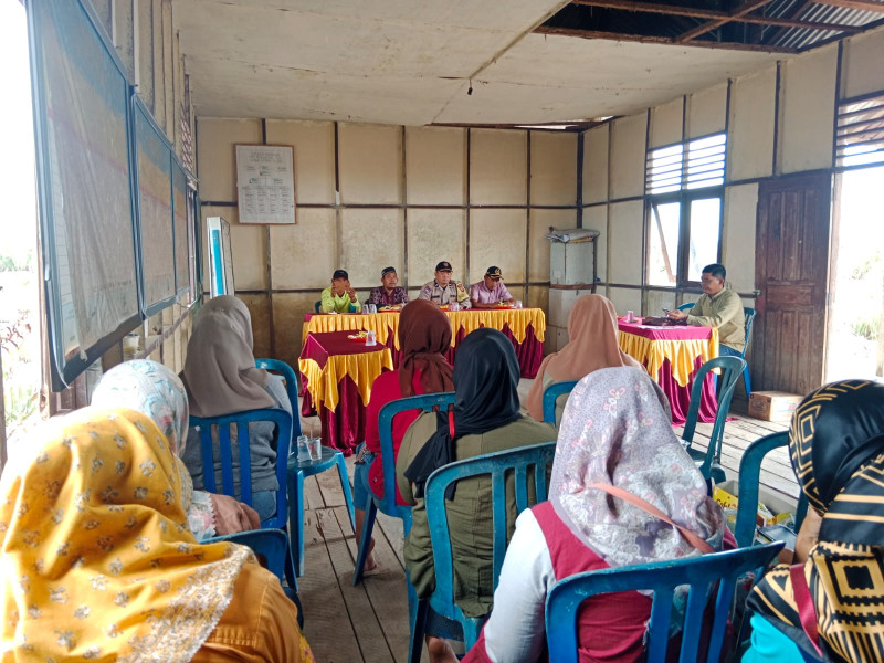 Polsek Kateman Lakukan Sosialisasi dan Himbauan Pemilu Damai Tahun 2024