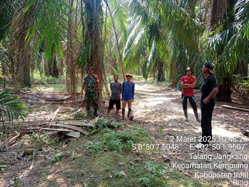 Koramil 09/Kemuning: Situasi Karhutla di Wilayahnya Aman dan Terkendali