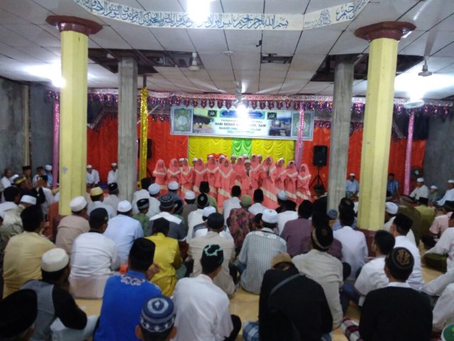 Ratusan Jamaah Hadiri Peringatan Isra Mi'raj di Mesjid Jami' Darussalam Desa Tanah Merah
