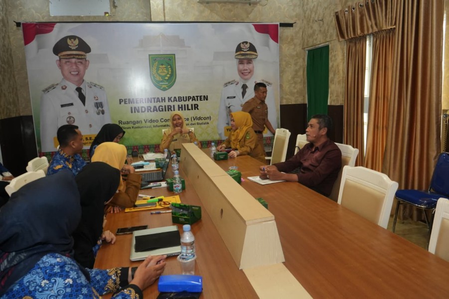 Wabup Inhil Yuliantini Ikuti Rapat Bersama Kemenkes RI