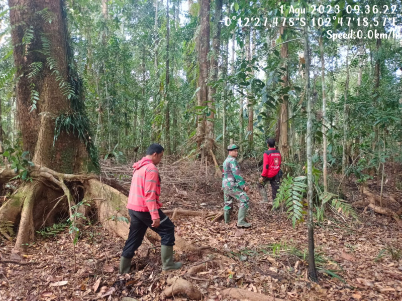 Praka Chandra Manto Rutin Laksanakan Patroli di Lahan Terbuka Dan Semak Belukar Di Wilalayah Rawan Karlahut