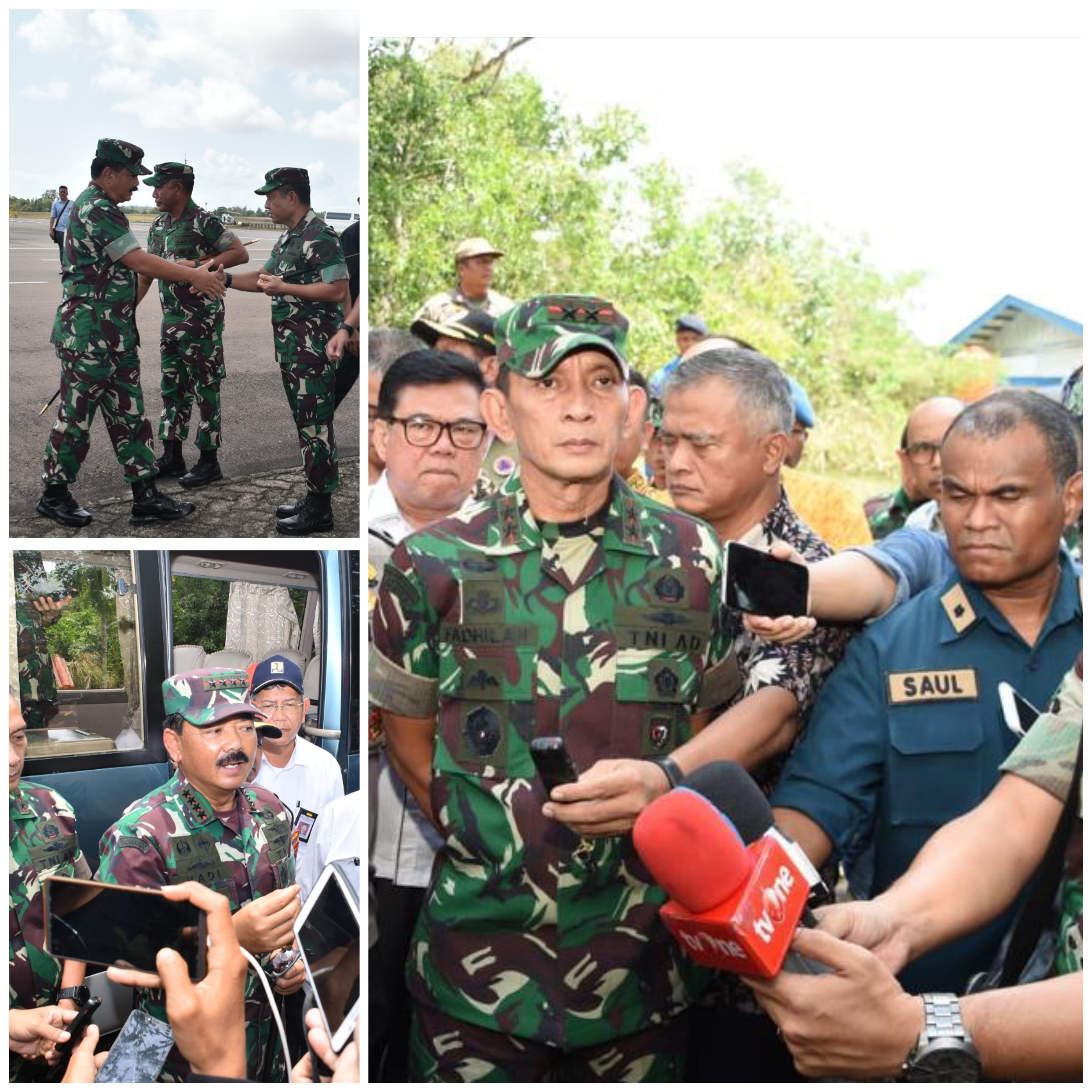 Dantamal IV Sambut Kedatangan Panglima TNI  Dan Mentri PUPR Di Batam