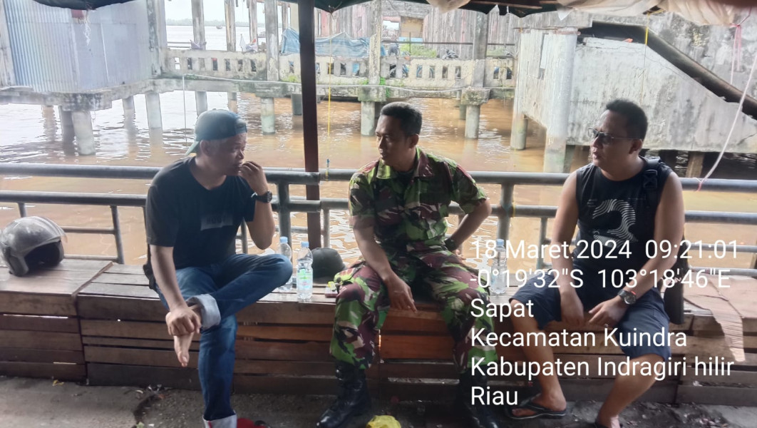 Babinsa Koramil 04/Kuindra Himbau Masyarakat Selama Bulan Ramadhan Agar Menjaga Kesehatan