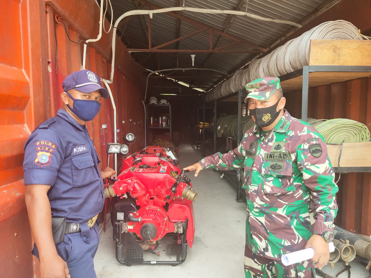 Antisipasi Karhutla, Danramil 03/Siak Laksanakan Komsos Dengan Pihak Perusahan