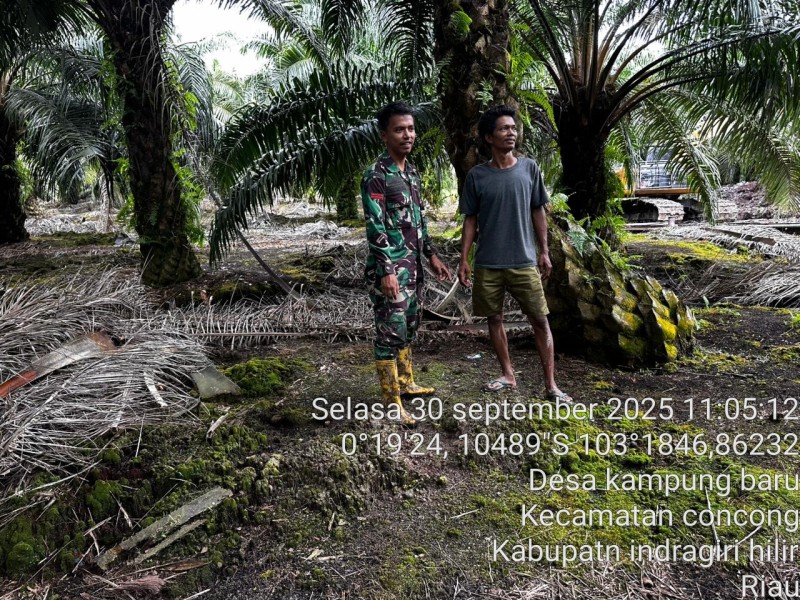 Babinsa Pratu J. Sembiring Laksanakan Patroli Tapal Batas di Wilayah Koramil 04/Kuindra