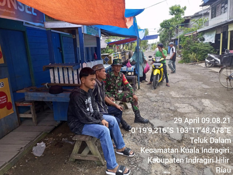 Babinsa Koramil 04/Kuindra Ajak Warga Untuk Menjunjung Tinggi Nilai-nilai Pancasila