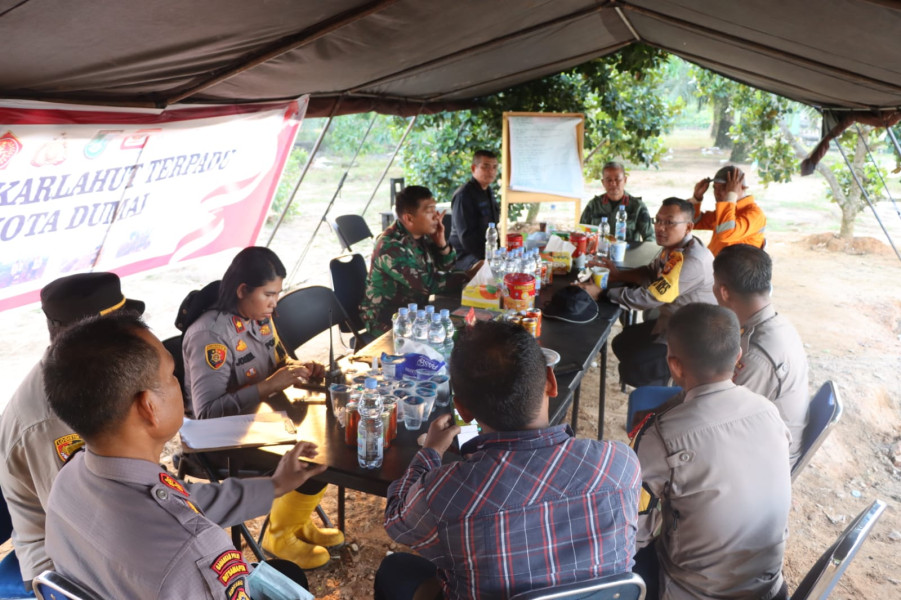 Didampingi Gubri dan Kapolda Riau Dalam Upaya Pemadaman dan Pendinginan Karhutla