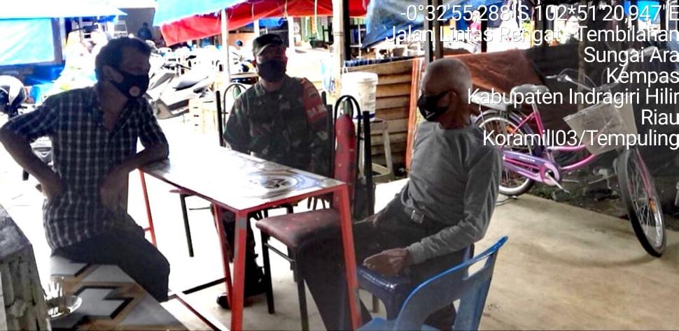 Babinsa 03/Tempuling Lakukan Komsos Pentingnya Vaksinasi