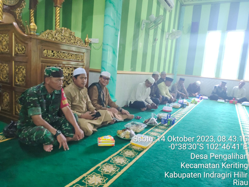 Dalam Memperingati Maulid Nabi Muhammad Saw, Serda Darmadi Jalin Ukhuwah Islamiyyah Bersama Masyarakat