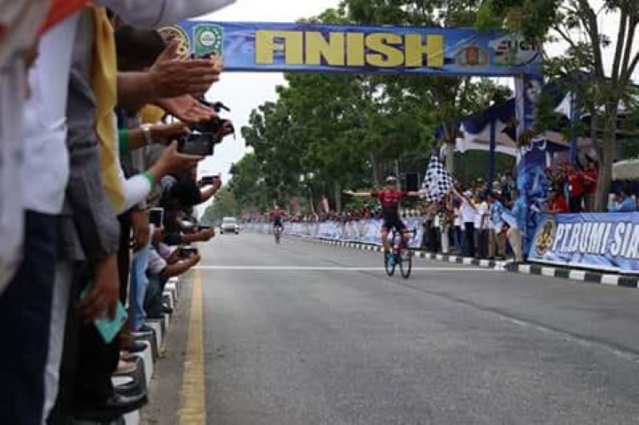 Etape IV Tour de Siak 2018, Akmal Hakim Zakaria Jadi yang Tercepat
