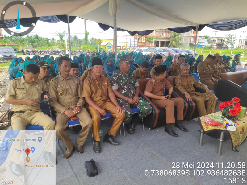 Danramil 09/Kemuning Hadiri Pembukaan Jambore PKK Tingkat Kecamatan Keritang