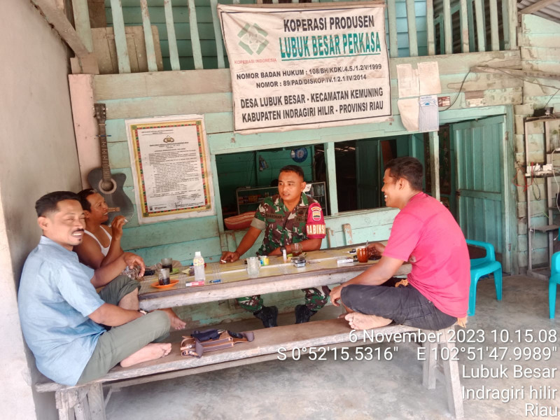 Wujudkan Suasana Yang Nyaman, Babinsa Koramil 09/Kmg Rutin Untuk Terus Mempererat Silaturahmi