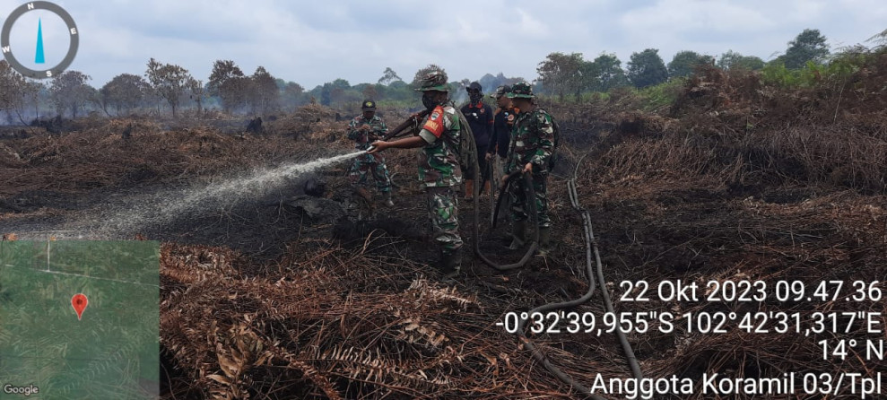 Danramil 03/Tpl : Pembuburan Gambut Bekas Karlahut Butuh Waktu Lebih Lama